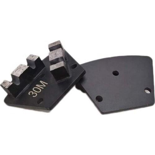 Diamond Coating Removal Trapezoid Diamond Grinding Tools Abrasive Polishing Disc Grinding Pad Two M Segments 9PCS Free Shipping