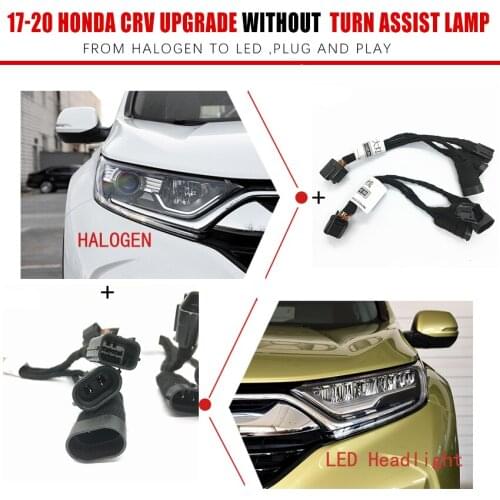 CZMOD Car Headlight Modification upgrade Special car wiring Adapter harness For honda 17-20 CRV Without turn assist lamp