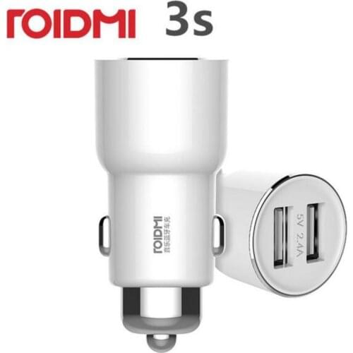 Xiaomi ROIDMI/ROIDMI 3S 5V/3.4A FM Wireless Bluetooth Car USB Charger Music Player Smart APP For iPhone 7 5S 6 6S & Android