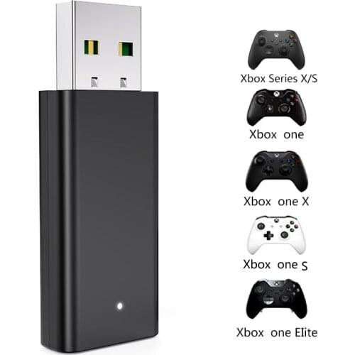 Xbox One Wireless Adapter for Windows ,Compatible with PC Windows 10, 8, 7, fit for Xbox One One X/S Controller, Elite Series 2