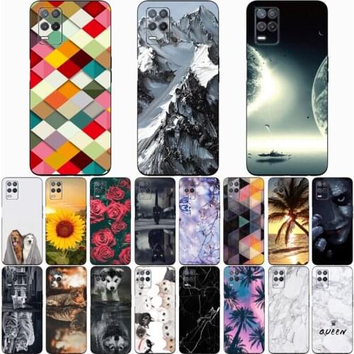 For REALME NARZO 30 5G Case Wolf Silicon TPU Fundas for Realme Narzo 30 5G Cat Animal Shell Bag Housing Phone Cases
