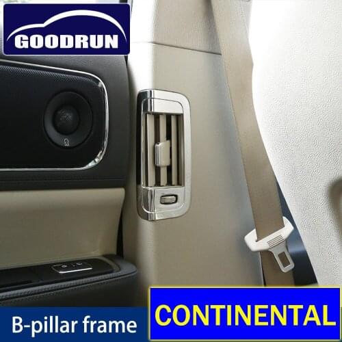 For Lincoln CONTINENTAL Car B Pillar Air conditioning Outlet Frame Sticker Cover Trim Interior Auto Accessories