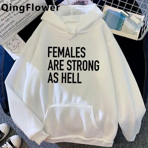 Feminist Feminism Girl Power Grl Pwr hoodies female hip hop streetwear female pullover clothing anime