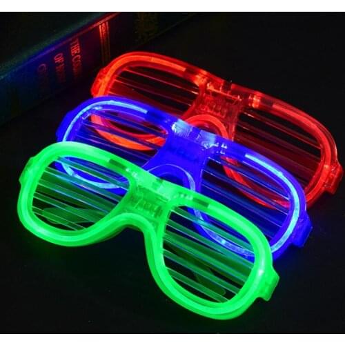 Halloween LED Shutter Glasses Full Light Shutter Glasses star Square Clover Love Glass fashion for Club Party LX2426