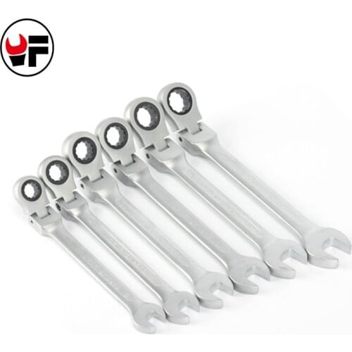 8-20mm Flexible Head Ratchet Spanner Combination wrench a set of keys gear ring wrench ratchet handle tools D3808-D3820