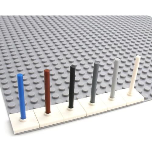 Leduo Assembles Particles 1x4 Studs For Building Blocks MOC 21462 30374 Bricks Round Bar DIY Tech Parts Educational Toys