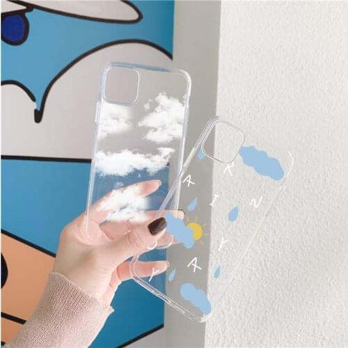 Fashion Colored Clouds Painting Case For Samsung Galaxy S10 S10e S9 S8 S21 S20 FE Note 20 Ultra 10 9 8 Lite Plus Pro 2020 Covers