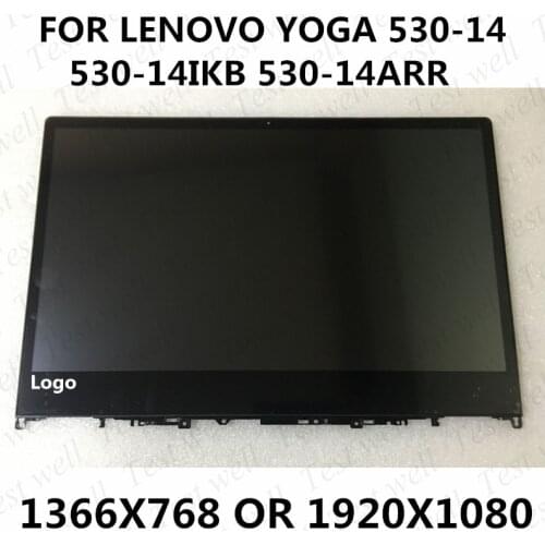 Genuine 14'' HD FHD lcd display FOR LENOVO YOGA 530-14IKB yoga 530-14ARR 530-14 TOUCH SCREEN DIGITIZER LCD ASSEMBLY 81H9