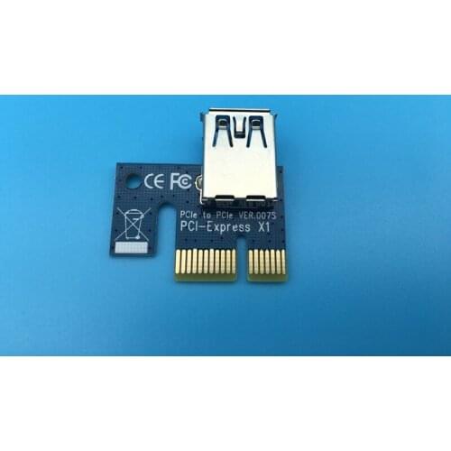 PCI-E PCIe PCI Express 1X Graphics Card Riser Card USB 3.0 Converter Extender for Bitcoin Litecoin Miner
