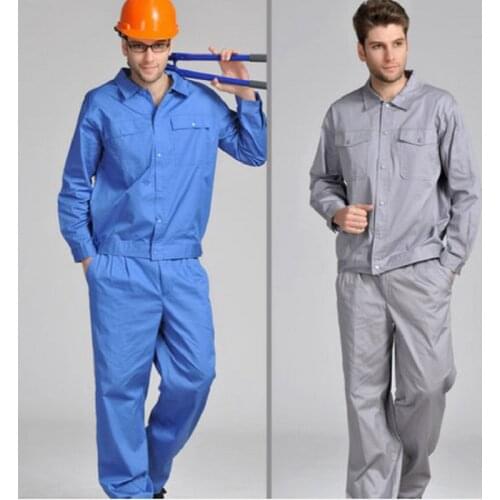 Summer 100cotton Worker coveralls suit thin work uniforms factory workshop blue labor insurance Lightweight auto repair workwear