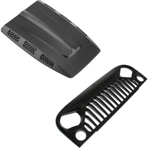 1set Air Inlet Grille Front Face & Engine Hood For 1/10 RC Rock Crawler Axial SCX10 Car Accessories RC Parts High Quality
