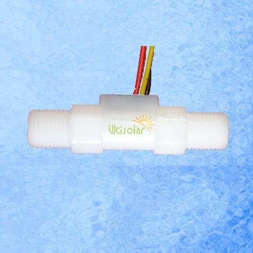 24V USN-HS41TA Hall Water Flow Sensor 0.25-3L/Min BSPP G1/4" Threaded Ends Exclusive Seller Ultisensor Ultisolar iSentrol SM2.54