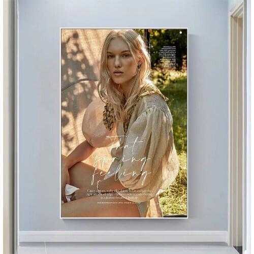 Silk Cloth Wall Poster Jessica Picton Warlow Sexy Model Star Art Home Decoration Gift