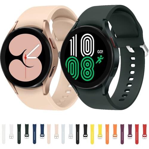 20mm Strap for Samsung Galaxy Watch 4 40mm 44mm Smartwatch Silicone Sport Band Fit Galaxy Watch4 Classic 42mm 46mm