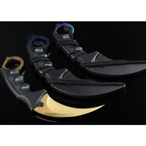 Steel Claw knives Karambit Hunting Knife Tactical Claw Neck Knife Camp Hike Outdoor Self Defense Hunting Survival Knife + Sheath