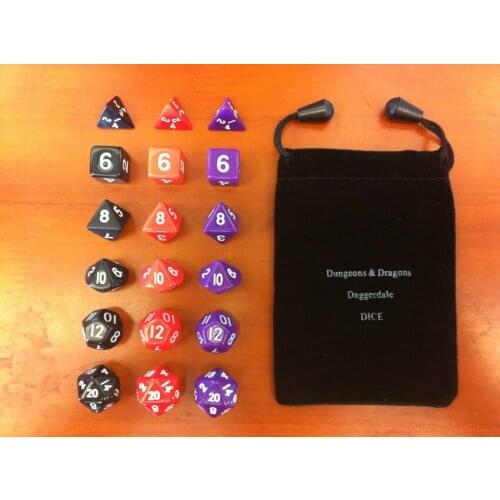 Table 18 dices three-color set dice
