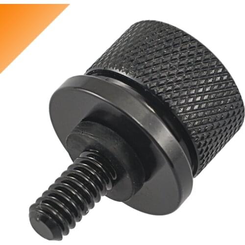 Motorcycle Rear Fender Passenger Seat Bolt Screw Knob Cover For Harley Sportster XL 883 1200 Dyna Softail Touring Black Aluminum