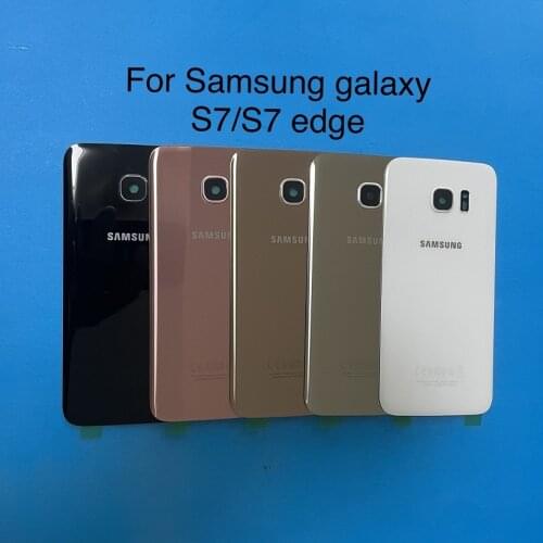SAMSUNG Galaxy S7 G930F / S7 EDGE G935F Back Glass Battery Cover Rear Door Housing Case Samsung S7 Edge Back Glass Cover