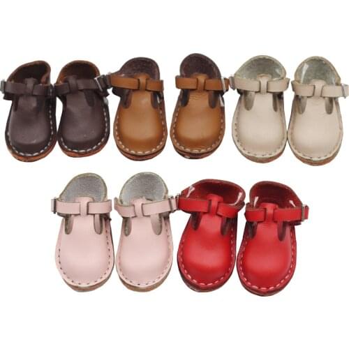 5*2.1cm 1 Pair Dolls Cowhide Shoes For 1/6 BJD Dolls and 30cm BJD Dolls Toy Clothes Accessories Toy Gift