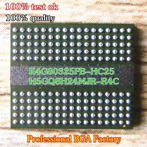 10pcs 100% tested ok good product K4G80325FB-HC25 K4G80325FB-HC28 H5GQ8H24MJR-R4C K4G80325FB-HC03 H5GQ8H24MJR-R0C BGA