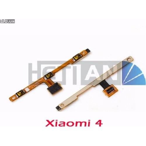 10PCS for Xiaomi 4 Side Power Volume Key ON/OFF Button Switch Flex Cable Ribbon Replacement Repair Spare Parts
