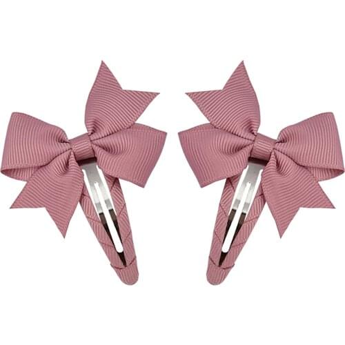 Small Pinwheel Hair Bow Snap Clip Fully Wapped for Baby Girl Toddler Hair Accessories 100pcs