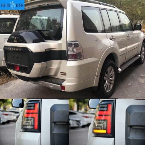 2Pcs Car Taillight Tail Lights For Mitsubishi Pajero Montero V93 V97 2006 - 2020 Rear running + Turn Signal + Reverse + Brake