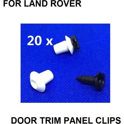 FOR LAND ROVER DEFENDER FULL INTERIOR DOOR CARD TRIM CLIP PANEL STUD FASTENER 20 SET