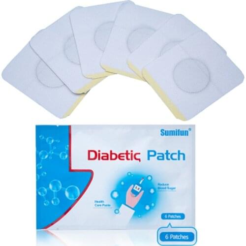 48pcs=8bags Diabetic Patch Chinese Herbal Stabilizes Blood Sugar Level Lower Blood Glucose Sugar Balance New Plaster