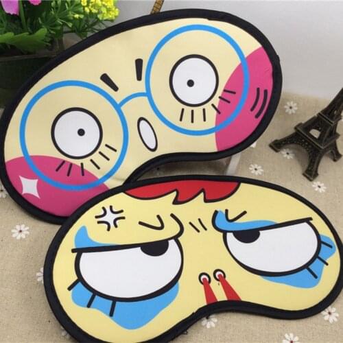 5pcs Lovely Sleeping Eye Mask Blindfold sleeping mask eyepatch Cover Eye Patch Sleeping Mask Case Cartoon Blindfold Blinder