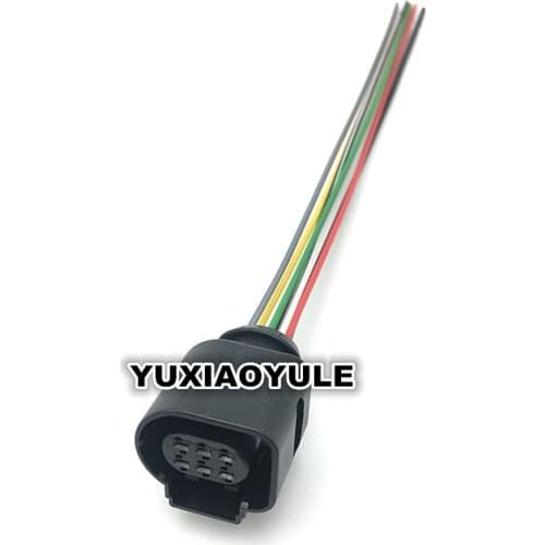6 Pin Auto Waterproof LSU 4.9 Wide Band Oxygen Sensor Connector 1928404669 Throttle Plug 4H0 973 713 With Wire Harness Pigtail