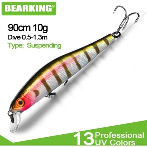 BEARKING 9cm 10g sp magnet system hard bait minnow hot model perfect action 13different colors fishing lures free shipping
