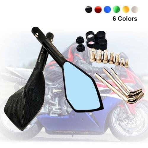 Hot Motorcycle Retrovisor Mirror Blue Glass Rearview Side Mirrors For Yamaha v max VMAX 1700 1200 125 WR250F wr 250f xt 660