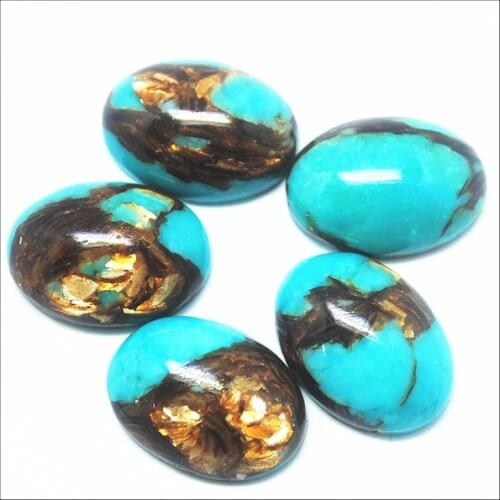 Unique hot stone cabochons blue stone cabochons oval CABS 18x25mm spcial beads accessories collections stone for metal base