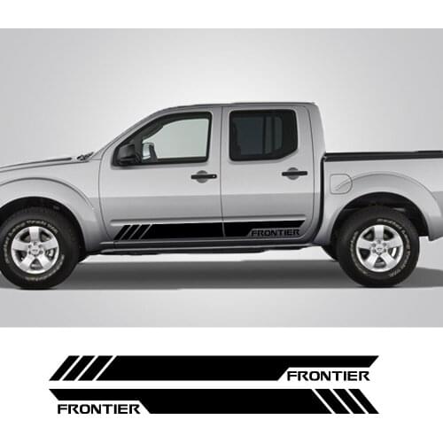For Nissan Frontier Car Door Side Skirt Stripes Stickers Pickup Truck Graphics Vinyl Decor Decals Cover Auto Tuning Accessories