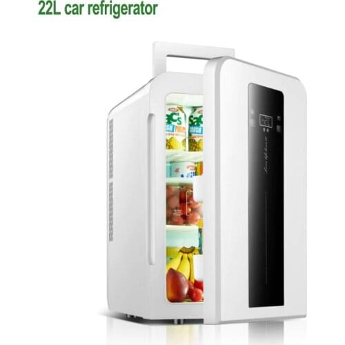 22L CNC Dual-core Car/home Refrigerator With Single Door Student Dormitory Small Refrigerator DC12V / AC220V 1pc