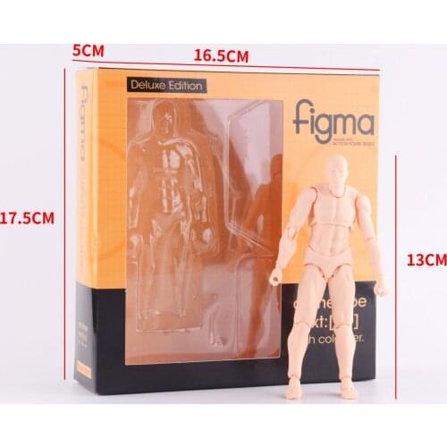 Figma Deluxe Edition Body Kun Body Chan BJD Joints Movable Action Figure Model Toys
