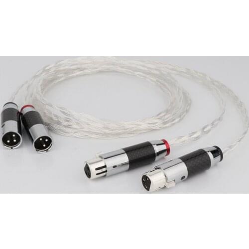 Hifi Audio 5N OCC silver plated hifi XLR audio cable xlr audio video cable