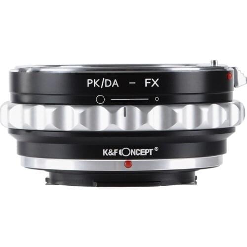 K&F CONCEPT Lens Mount Adapter with Aperture Control Ring for Pentax K M A FA DA Mount Lens to for Fujifilm Fuji X FX body