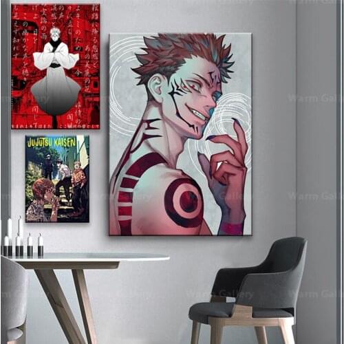 Gojo Satoru Jujutsu Kaisen Anime Canvas Painting Decor Wall Art Bedroom Home Living child boy Room Decoration Prints Poster