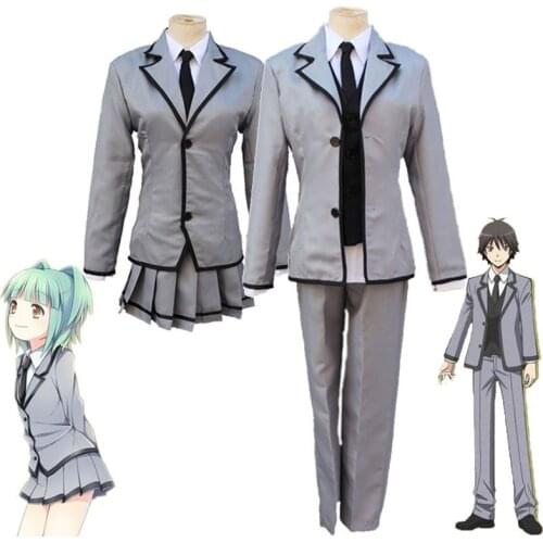 Anime Assassination Classroom Chiba Ryunosuke/Kayano Kaede Cosplay Costume Men Women Halloween Party School Uniform Sets C78M274