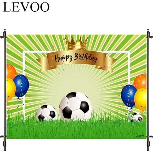 LEVOO Photographic Background Football Game Birthday Movement Court Photo Studio Photocall Printed Shoot Prop Decor Fabric