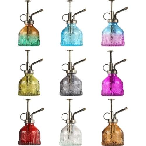 200ml Plant Mister Glass Watering Spray Bottle Watering Can Retro High-Atomization Nozzle Sealed Leak-Proof for Garden Plants