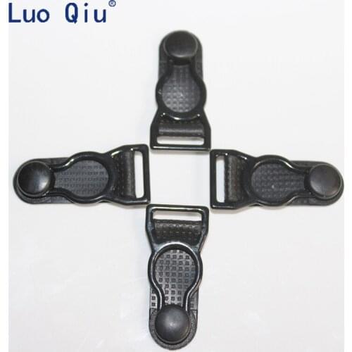 Luo Qiu suspender clips Black Metal+black PP 1.2cm Garter clip Garment clips Clothing accessories Sewing Supplies 100 pcs/lot