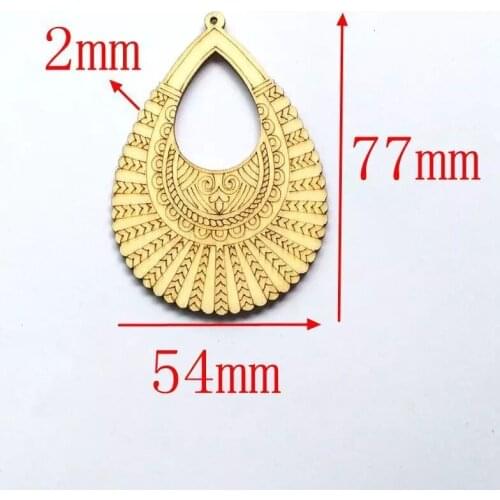 Fashion Elegant Wooden Earrings Pendant