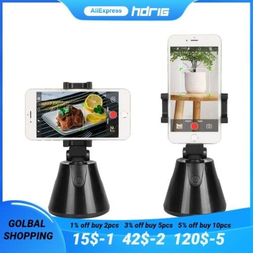 360 Degree Phone Holder Stand Auto Face Object Tracking Smart Shooting Camera Selfie Stick Rotation for YouTube Live Stream Vlog