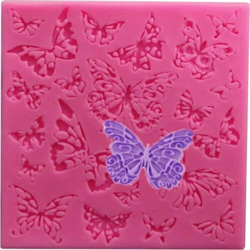 Variety butterflies Lace Hollow fondant wedding birthday cake clay gumpaste Chocolate Silicone mould DIY baking gift decoration