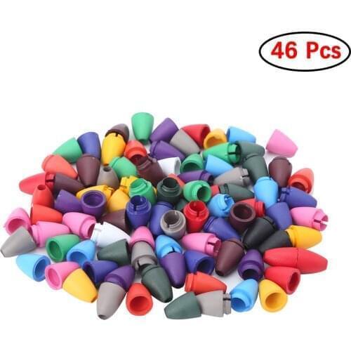 46Pcs Plastic Breakaway Clasps Lanyard Safety Breakaway Barrel Connectors for Teething Necklace Bracelets Jewelry DIY Making