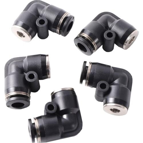 Garden Misting Spray Irrigation System 6mm to 3/16 Thread Elbow Connetor Slip lock Quick Access Cooling Fogger Nozzle Fittings