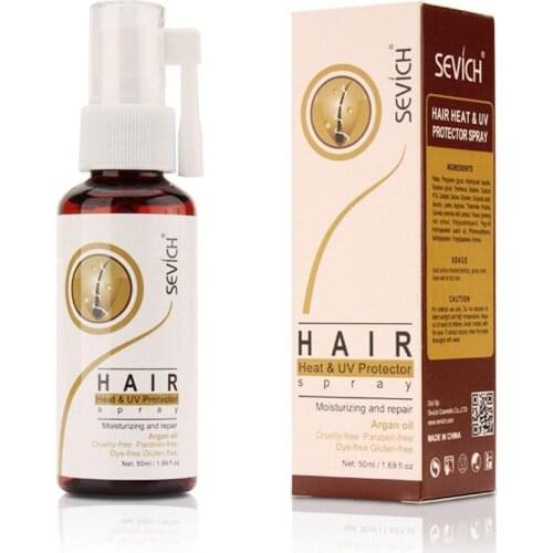 50Ml Hair Heat Insulation Protect Spray Hair Insulation Repiar Argan Hair Oil &UV Care Spray Atomize Heat Protector Moistur B6D7